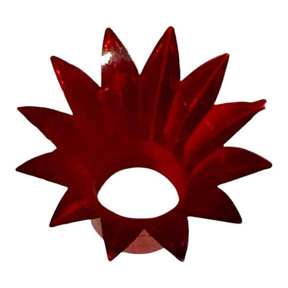 Christmas Tree Light Reflectors Red Plastic Light Covers for Holiday Tree - Picture 8 of 11